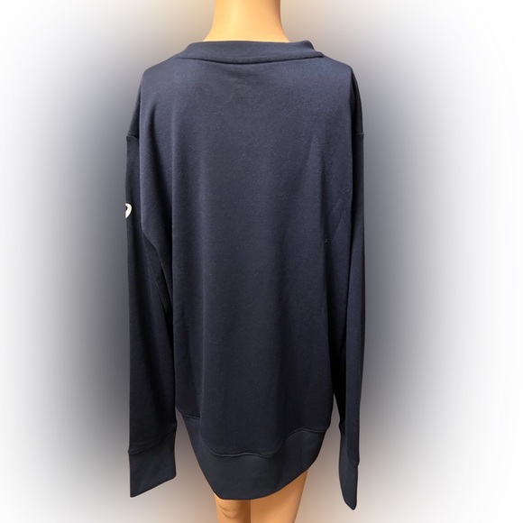 ASICS Women French Terry Sweatshirt.  Size ? Navy NWT - Picture 3 of 8